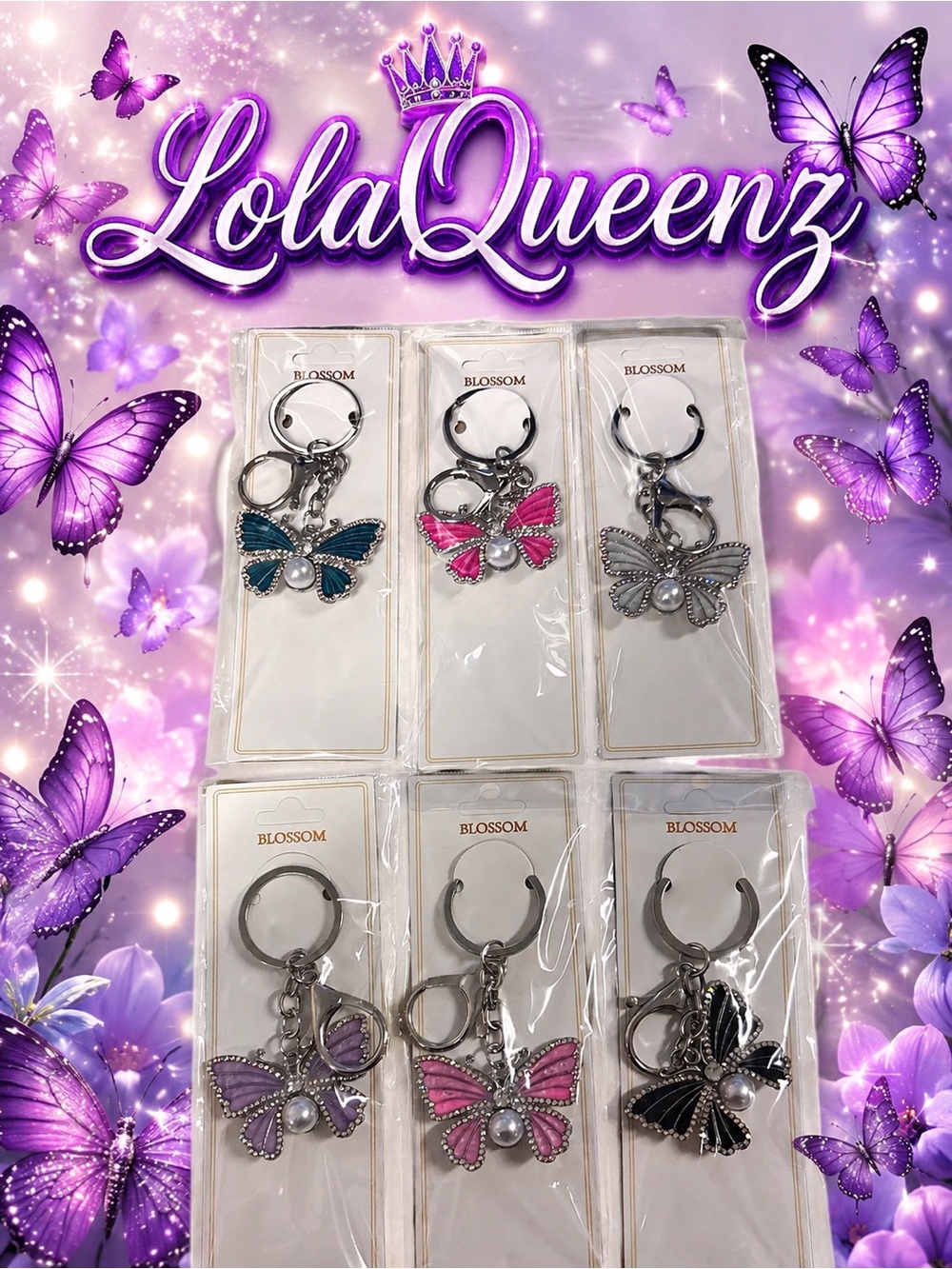 Butterfly Keychain/Bag charm Pick 1 🆕